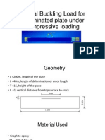 Critical Buckling Load For Delaminated Plate Under Compressive