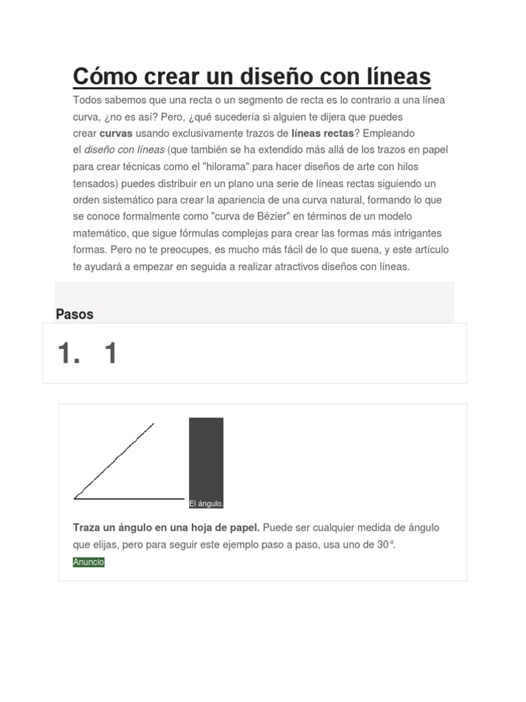Diseño de líneas y hiloramas | PDF | Longitud | Curva
