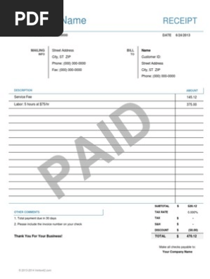 Simple Receipt
