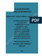 Plan General Area Matematicas Alpuma 2012