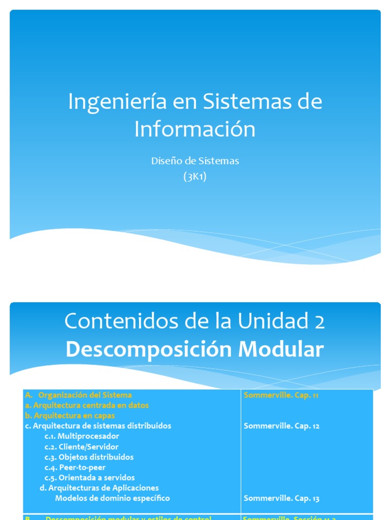 Descomposición Modular en Sistemas | PDF | Objeto (informática ...