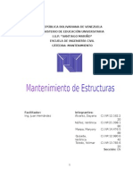 Mantenimiento Estructura