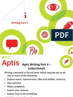 Aptis Writing Overview