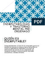 Inimputabilidad y Trastorno Mental Pre Ordenado