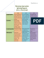 formal summative rubric