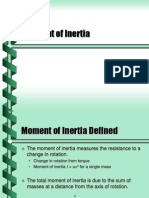 Moment of Inertia Formula