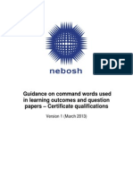 Guidance On Command Words NEBOSH