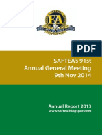 Saftea Annual Report 2013