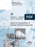 Asme锅炉及压力容器规范 第iii卷 核设施部件构造规则 第1册 Nb分卷 1级部件 2010英文版