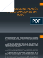 Criterios de Instalación y Programación de Un Robot 1