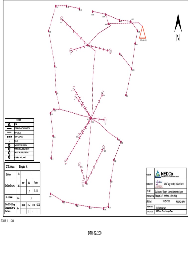Hospital Transformer Lv Network Map | PDF | Technology & Engineering