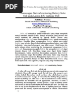 Download Perancangan Sistem Monitoring Battery Solar Cell pada Lampu PJU berbasis Web by xrizkix2000 SN246326611 doc pdf