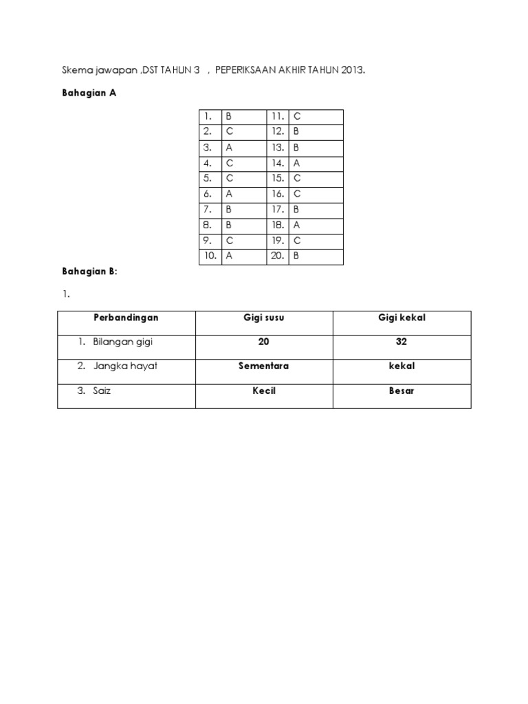Jawapan Ujian Dunia Sains Teknologi Tahun 3 Kssr Pdf