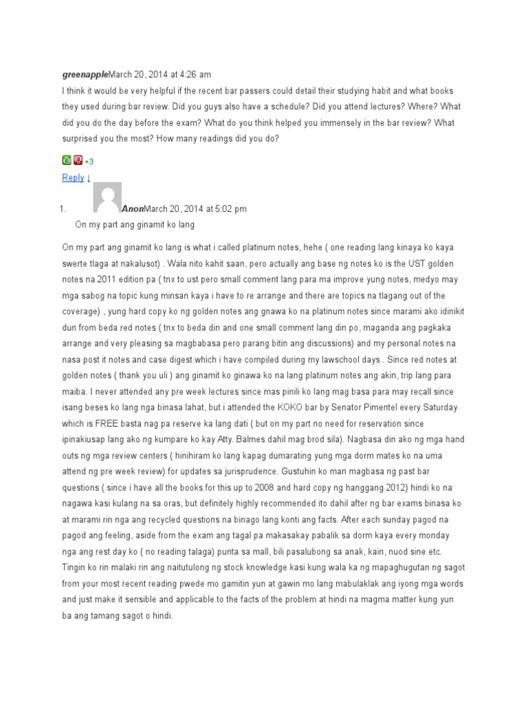 BAR Exam Schedule and Tips PDF Social Institutions Social Science