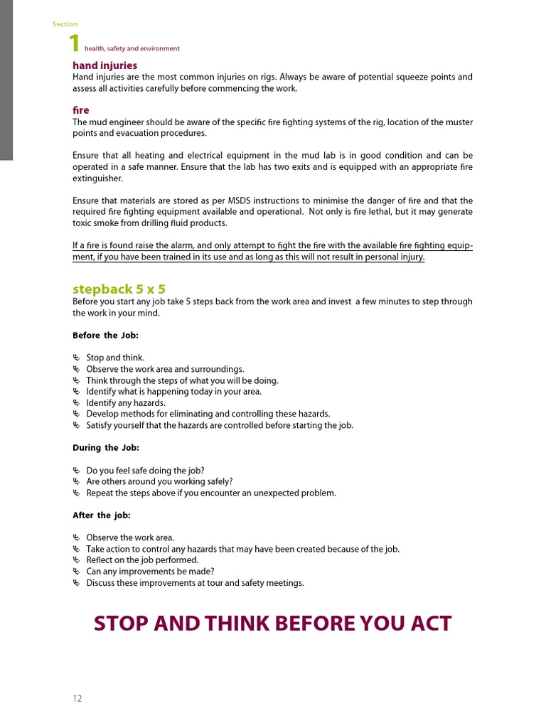 Step Back 5x5 Safety Guidelines | PDF | Firefighting | Fires