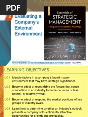 Essentials Of Strategic Management Chapter 3 Competition - 