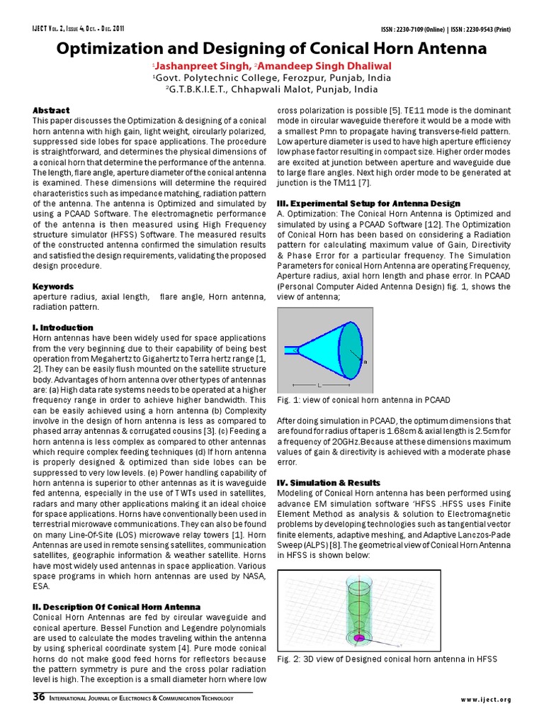 Horn Antenna | PDF | Antenna (Radio) | Telecommunications Engineering