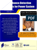 Ee-20 Disturbance Detection Analysis for Power Systems