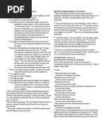 10 Commandments, Beatitudes, Greatest Commandments