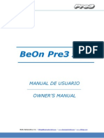 BeOn Pre3 Manual de Usuario / Owner S Manual