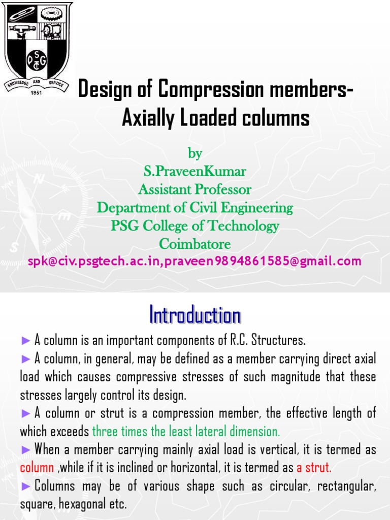 RCC Column Design as per IS 456 | PDF | Buckling | Column