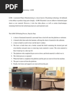 Laminated Object Manufacturing