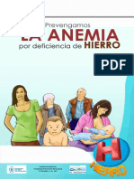 Rotafolio Prevengamos La Anemia Por Deficiencia de Hierro