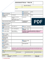 Risk Assessment Form - Part A: Reference: Sign-Off Status Assessment Summary Details