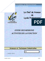 Guide Des Missions Du Chef Des Travaux