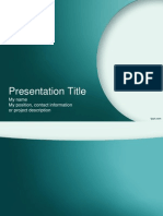 Presentation Title: My Name My Position, Contact Information or Project Description