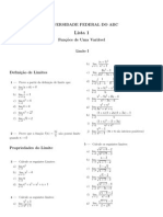 Lista 1 - FUV UFABC - 2014