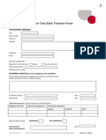 Request for Refund or Test Date Transfer Form