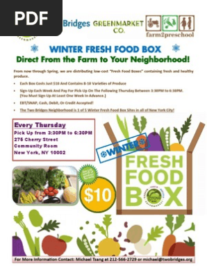 Winter Fresh Food Box Program