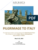 Pilgrimage To Italy May 11-21, 2015