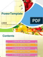 Fresh Fruit PPT Template