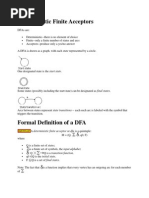 Deterministic Finite Acceptors