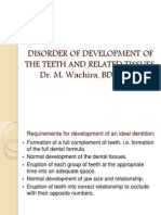 Developmental Disorders of Teeth