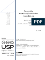 Geografia, Interdisciplinaridade e Metodologia Robert Moraes LIDOO