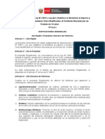 OVM - Ley de Moratoria - Reglamento - MINAM - 2012