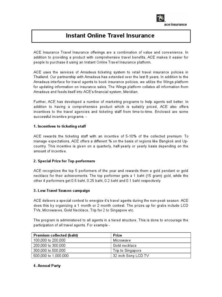 galileo - travel insurance 21052009 | travel agency | incentive