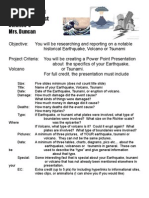 Download Earthquakes volcanoes tsunami ppt by duncanpatti SN2463781 doc pdf