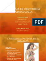 Anestesia en Obstetricia y Ginecologia