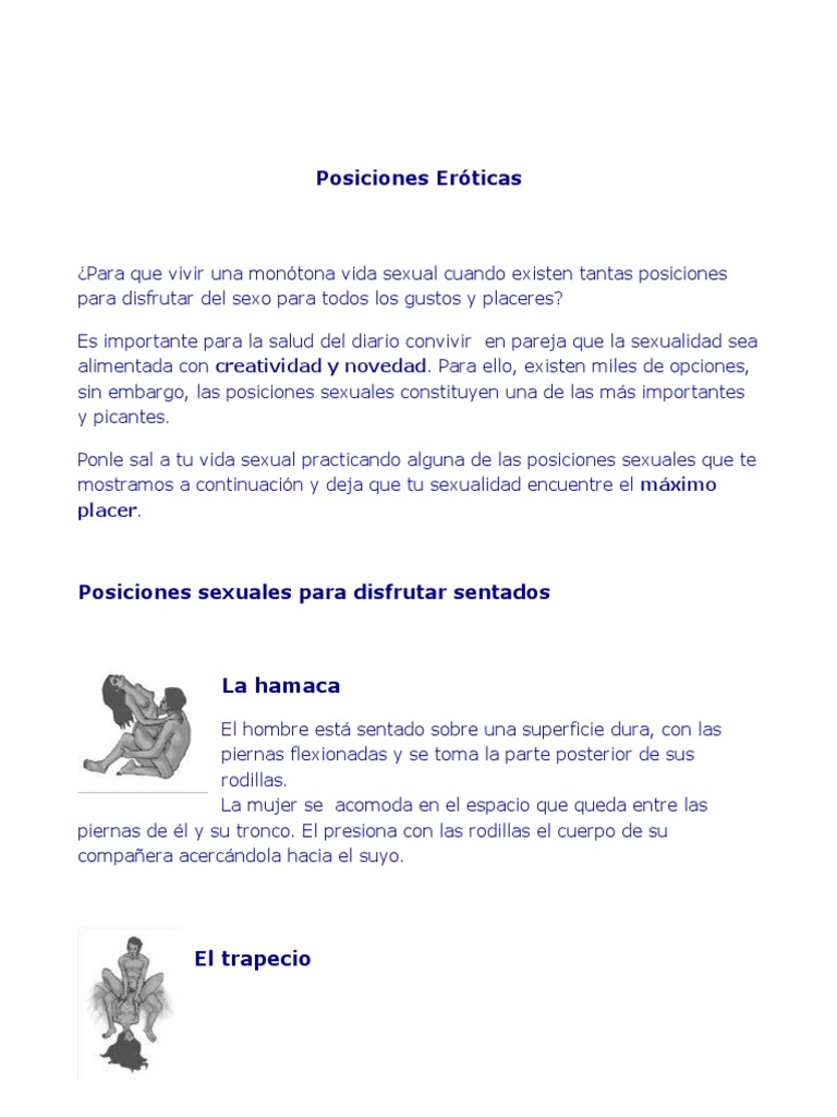 Posiciones Eróticas PDF Sexo anal Relaciones