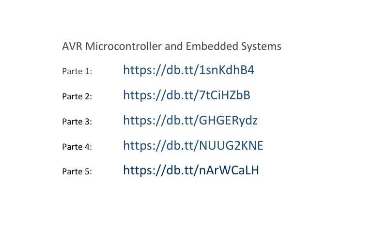 AVR Microcontroller Embedded Systems Guide | PDF | Technology & Engineering