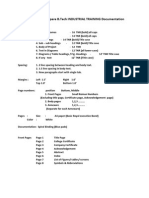 Industrial Taining Guidelines