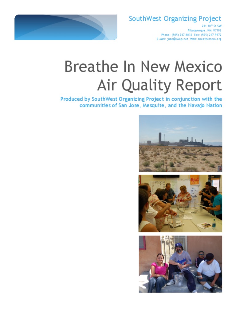Breathe in New Mexico - Final Report | PDF | Air Pollution | Particulates
