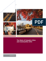 The State of Canada's Cities and Communities, 2012 FCM