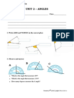 4th Geometry Unit 2 Angles Exercises