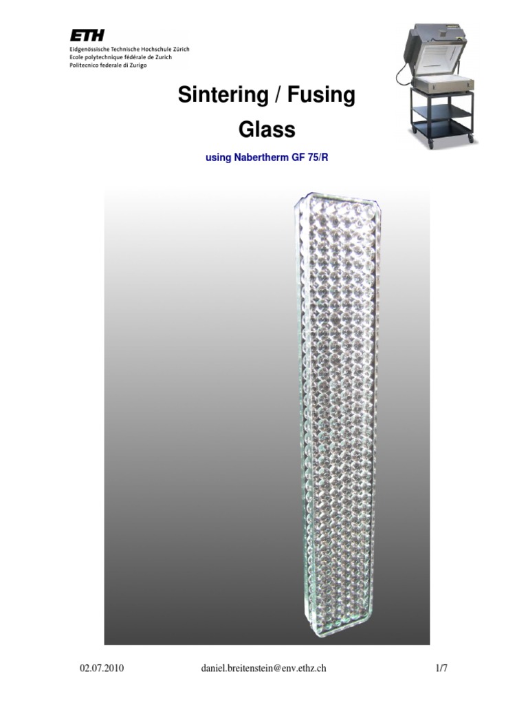 Sintering and Fusing Glass Beads Guide | PDF | Glasses | Sintering