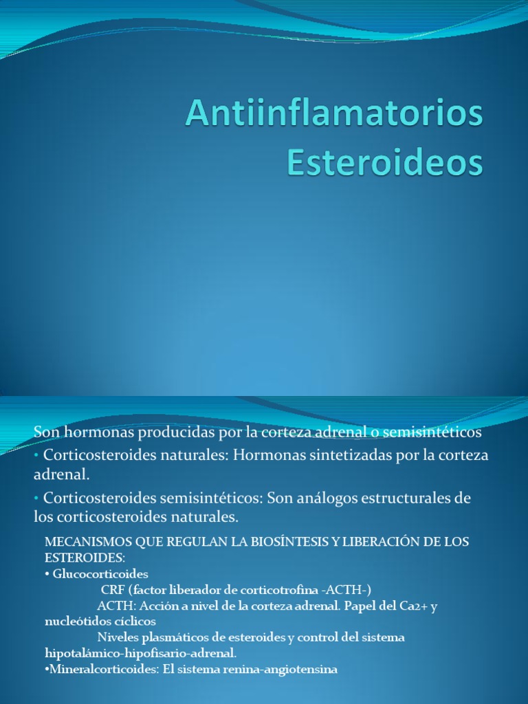 Antiinflamatorios Esteroideos Antiinflamatorio Corticoesteroide